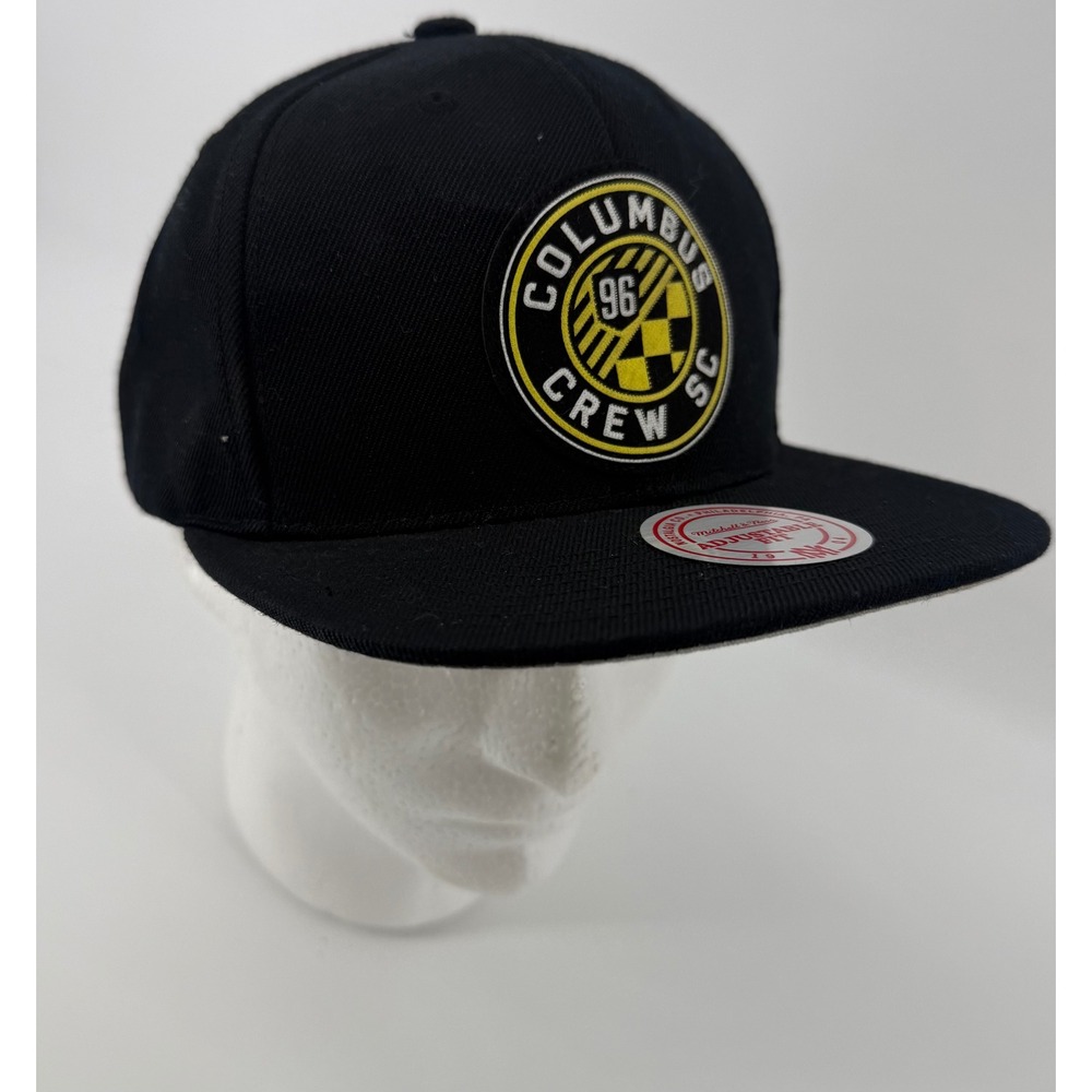 Mitchell & Ness Columbus Crew SC Snapback Hat Black MLS Soccer Adjustable Cap